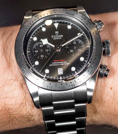 tudor black bay chrono second hand|tudor black bay chrono s&g.